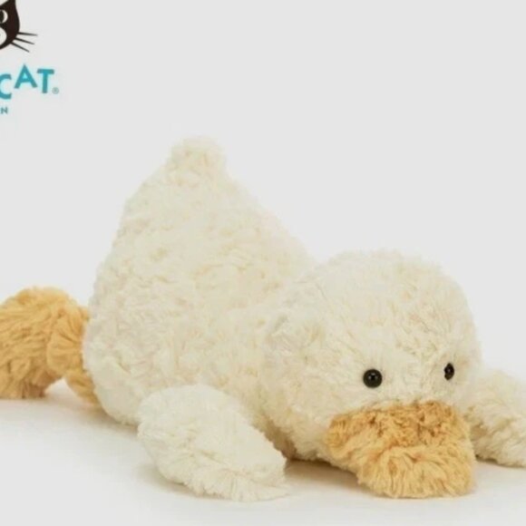 Jellycat TUMBLIIE DUCK Medium 14" Retired Version NWT - Picture 1 of 6